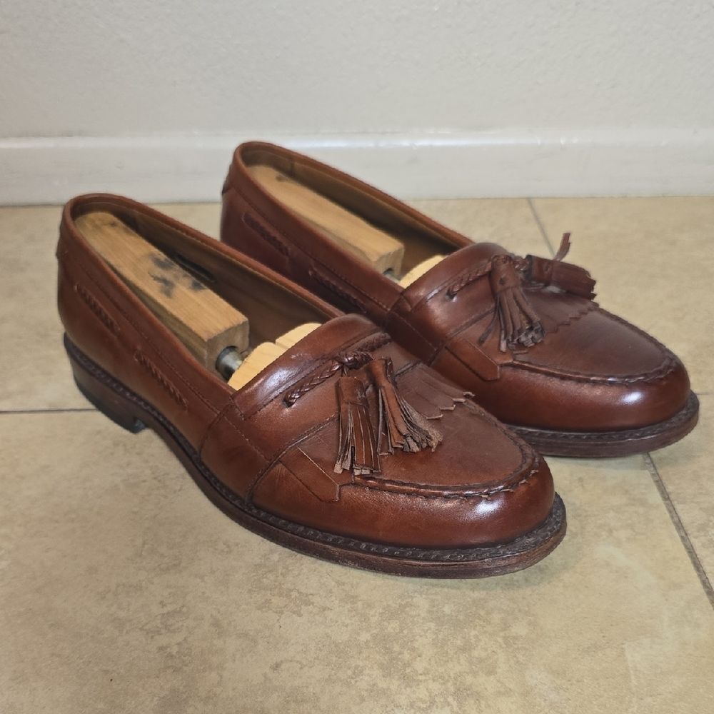 Allen Edmonds Brown Tassel Loafers